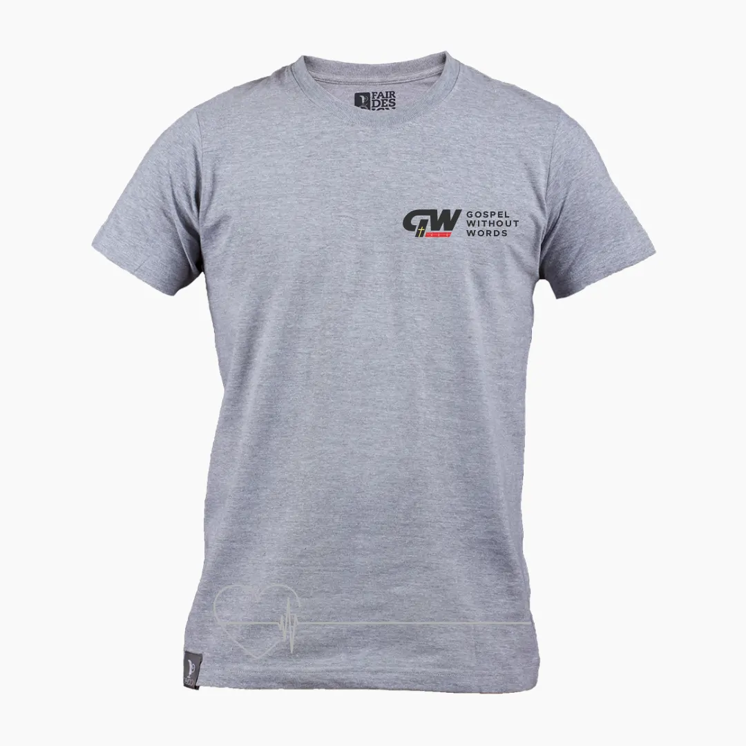 Grey shirt with full logo on pocket square