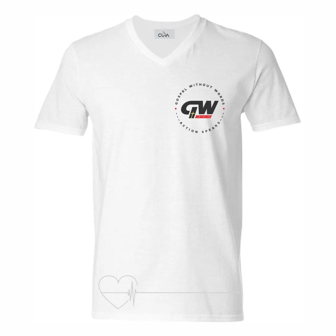 White shirt with full logo on pocket square